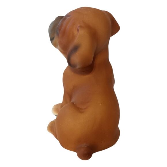 Vintage Boxer Dog Puppy Figure Harvey Knox Global Art Porcelain J21B83 1980s.  N - Picture 8 of 16